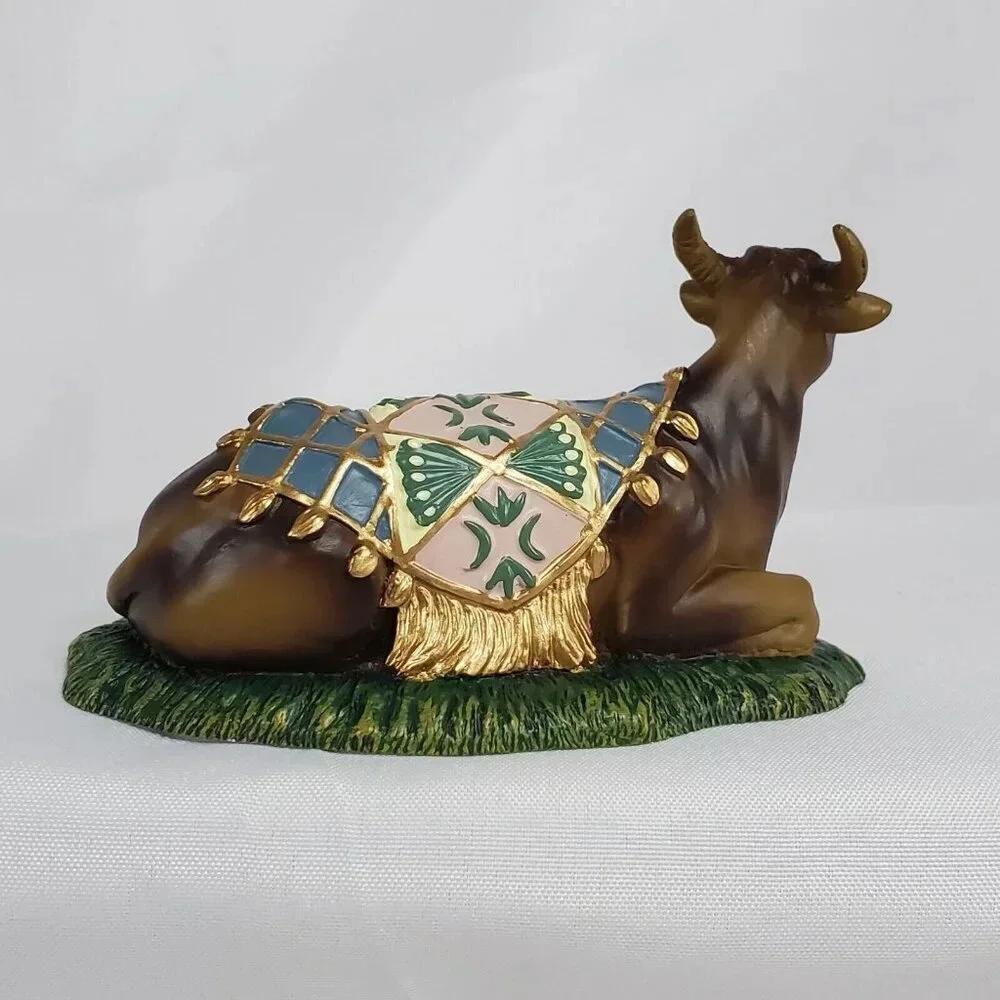 2007 Thomas Kinkade Seated Bull Hawthorne Village Nativity Christmas Display